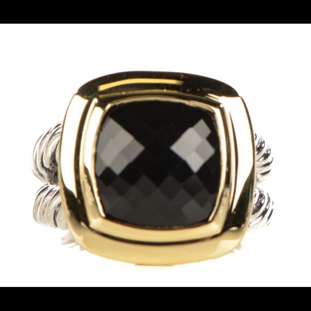 David Yurman Black Onyx Ring With gold